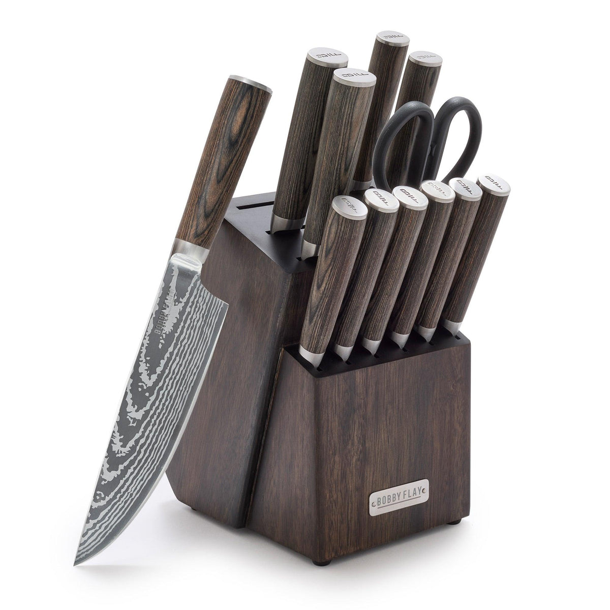 Bobby Flay Stainless Steel 13pc Knife Block Set