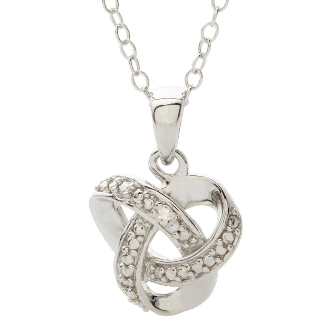 Jilco Diamond Love Knot Necklace