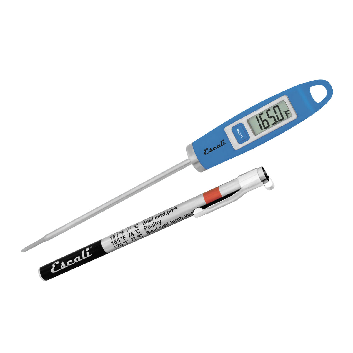 KitchenSupply Escali - Gourmet Digital Thermometer, Blue
