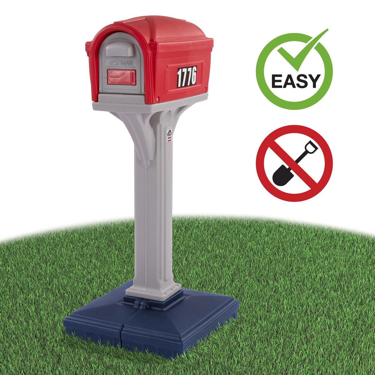 Simplay3 Dig Free Easy Up Classic Mailbox (Black / Black)