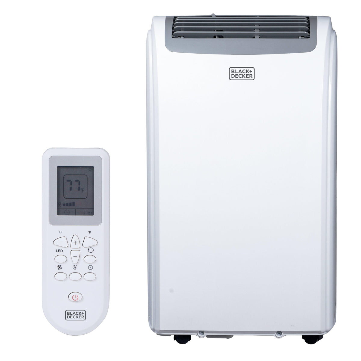 Black + Decker 8000 BTU Portable Air Conditioner with Heater - White