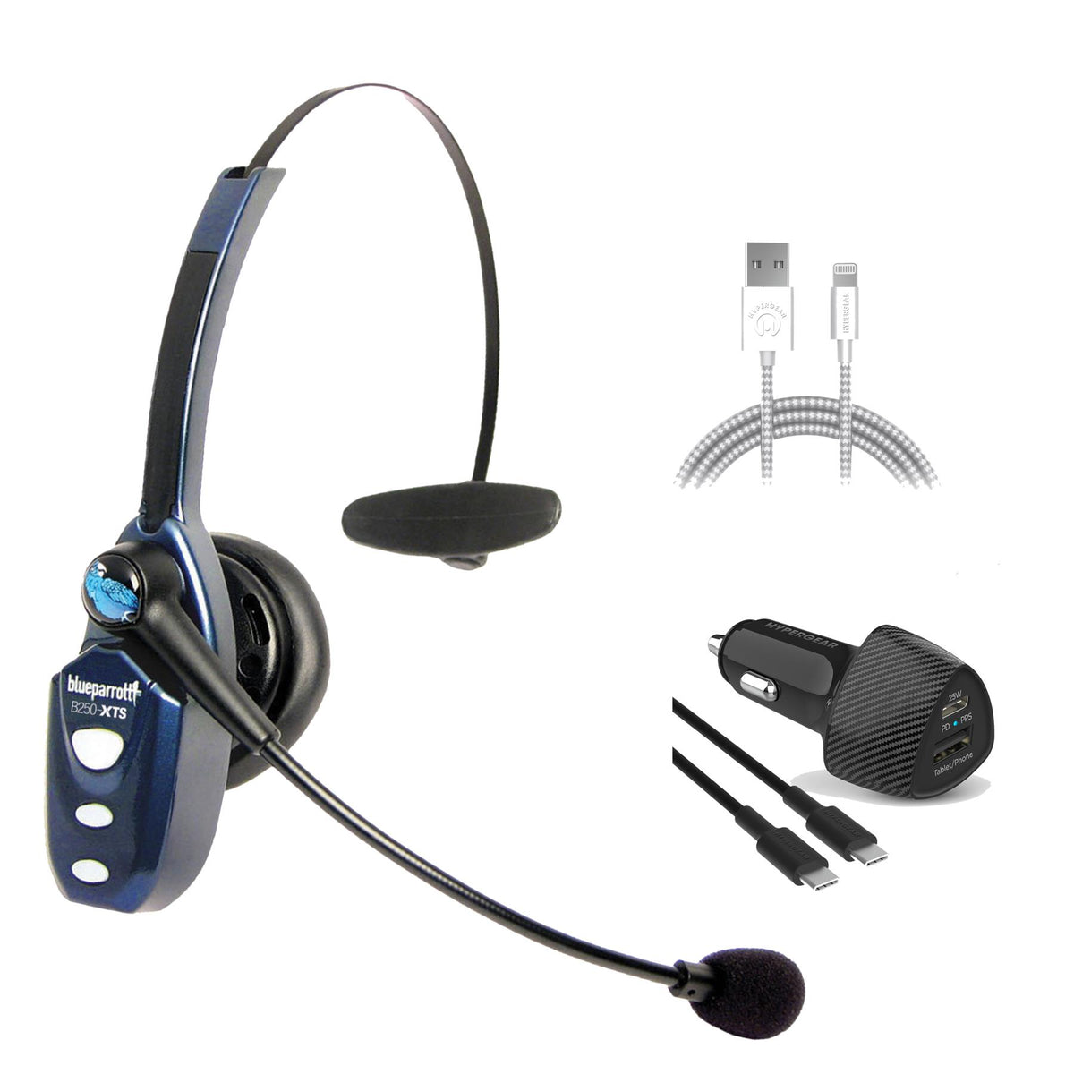 Jabra BlueParrott B250-XTS Headset - Trucking Bundle