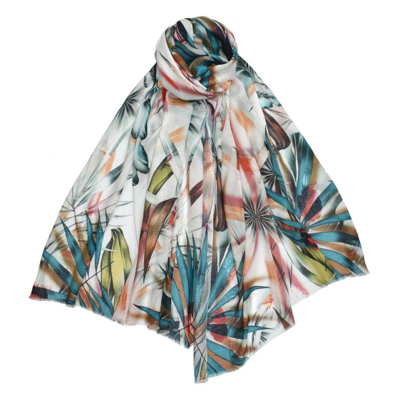 Dupatta Designs Providence Firecracker Palm Scarf