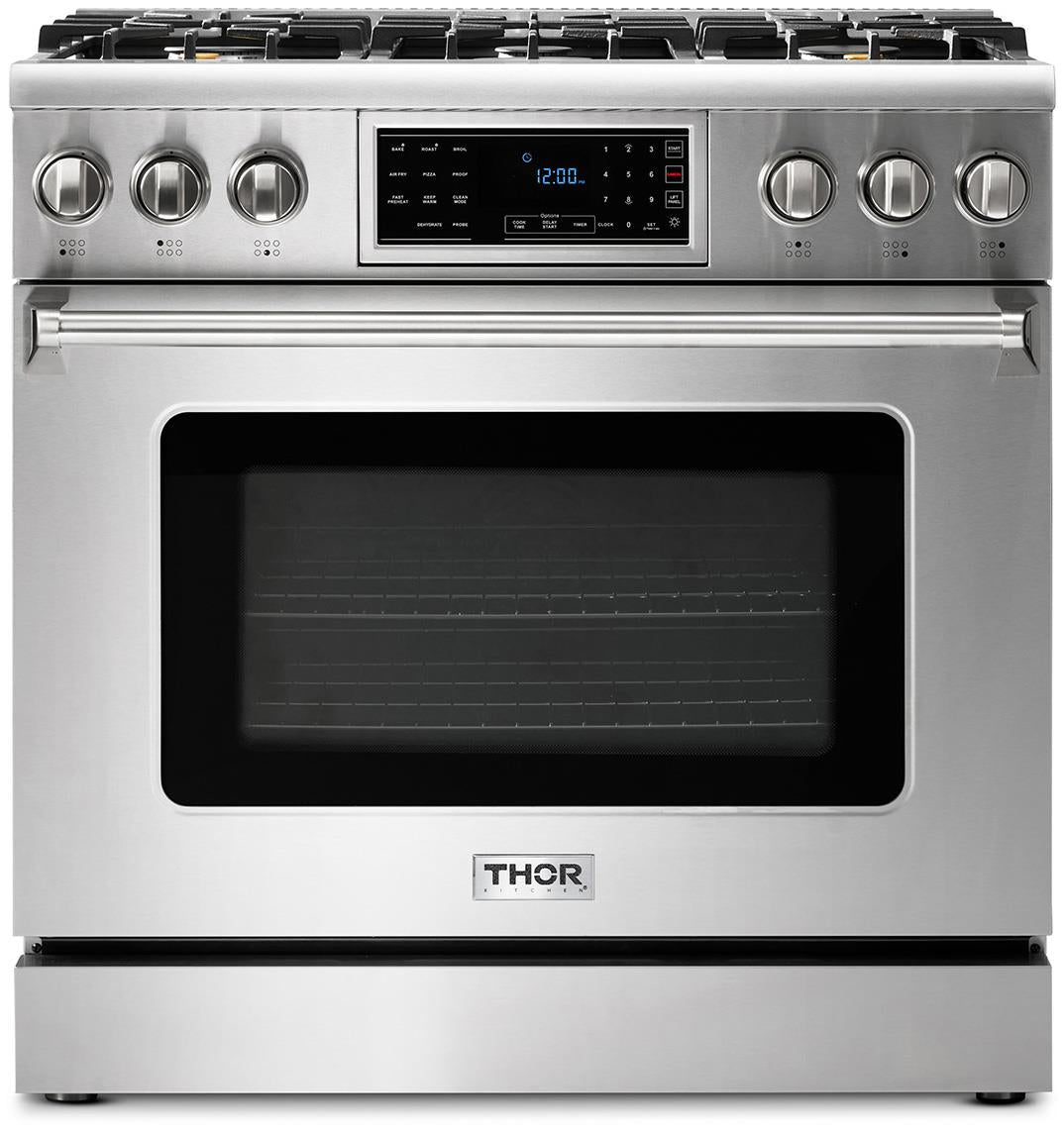 Thor 36" Pro-Style Gas Range with Tilt Panel