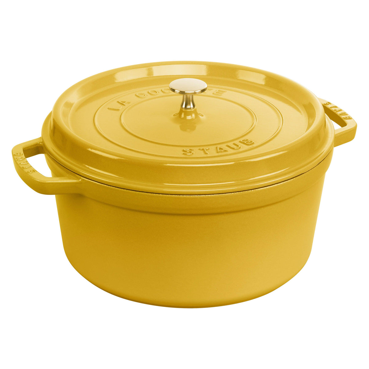 Staub 7qt Cast Iron Round Dutch Oven Citron