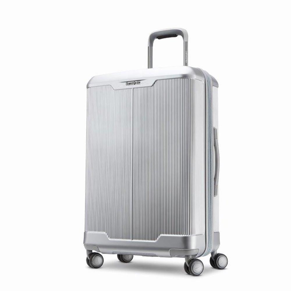 Samsonite Silhouette 17 Medium Hardside Expandable Spinner Aluminum Silver