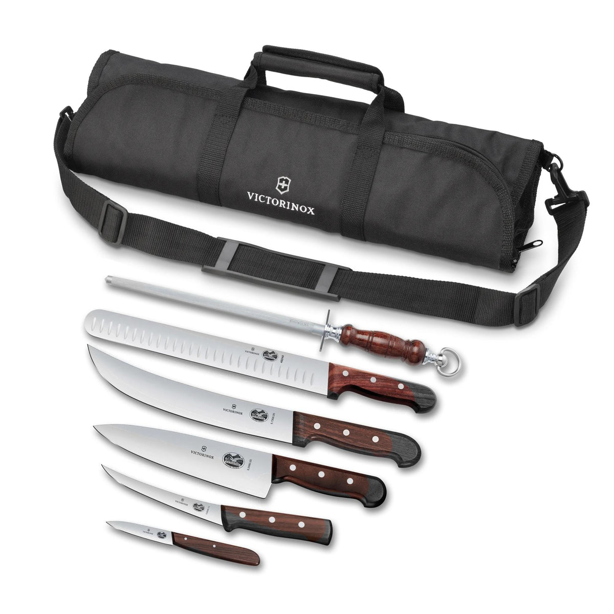 Victorinox Swiss Army Wood BBQ Set 7 Pc Wood Maple