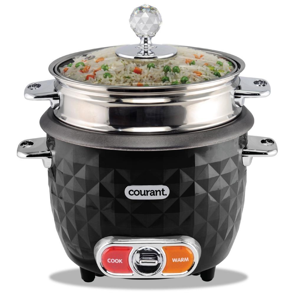 Courant 10C Rice Cooker & Steamer - Blk
