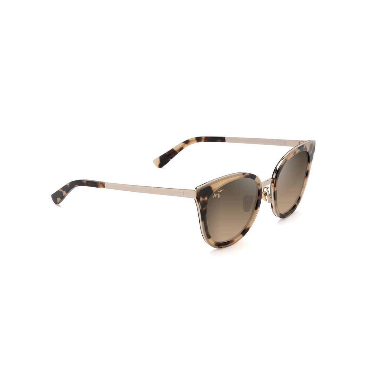 Maui Jim Wood Rose Polarized Sunglasses Tokyo Tortoise Frame HCL Bronze Lens