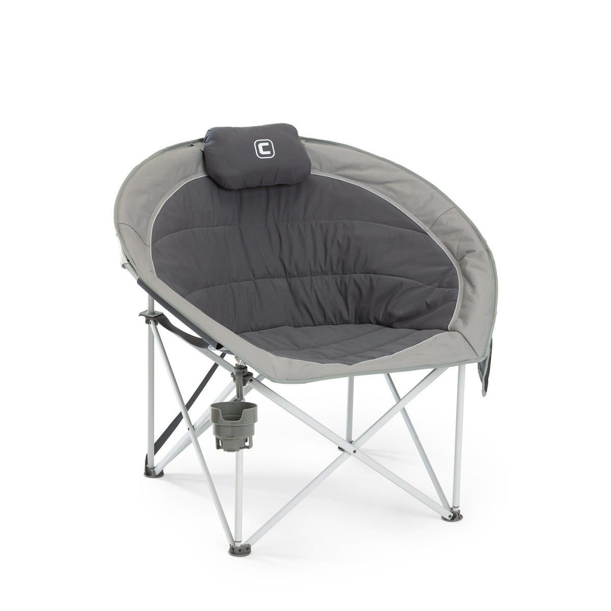 Core Equipment Oversized Padded Rounded Chair Cool Dark Gray