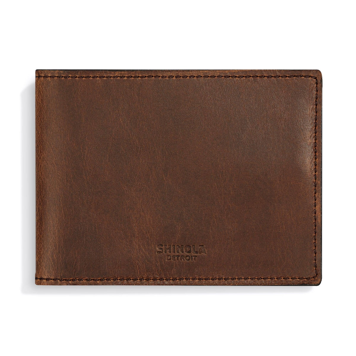 Shinola Slim Bifold Wallet Brown