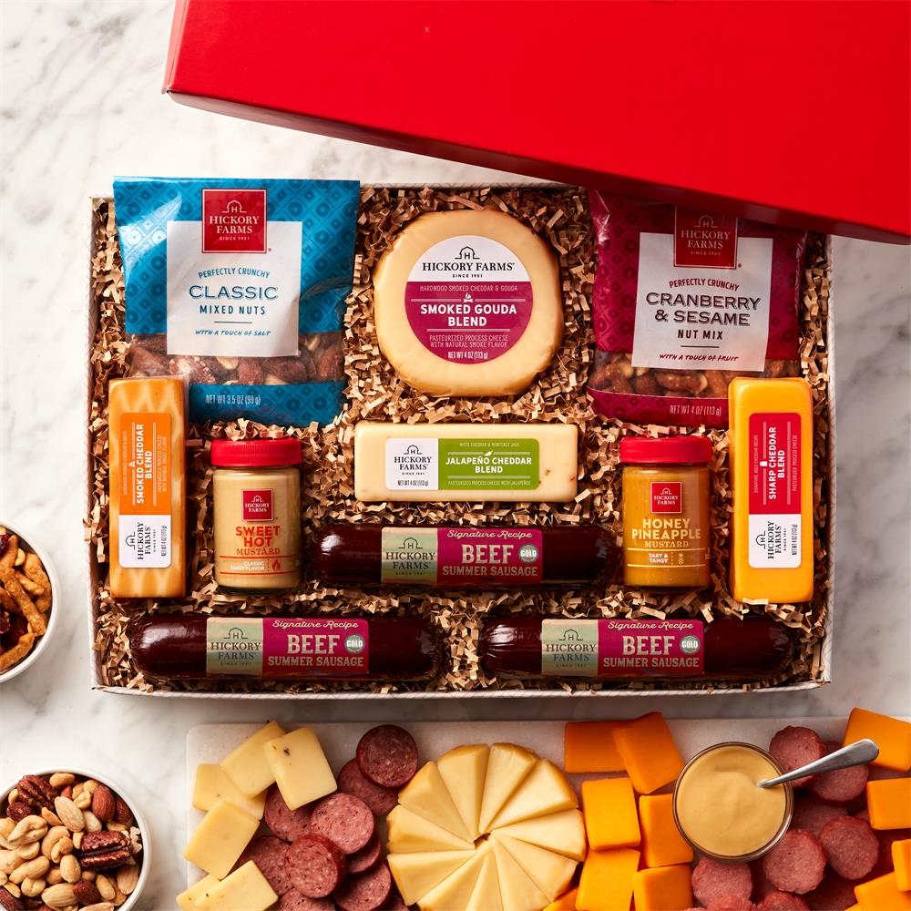 Hickory Farms Give Back Gift Box Size 9 Pieces