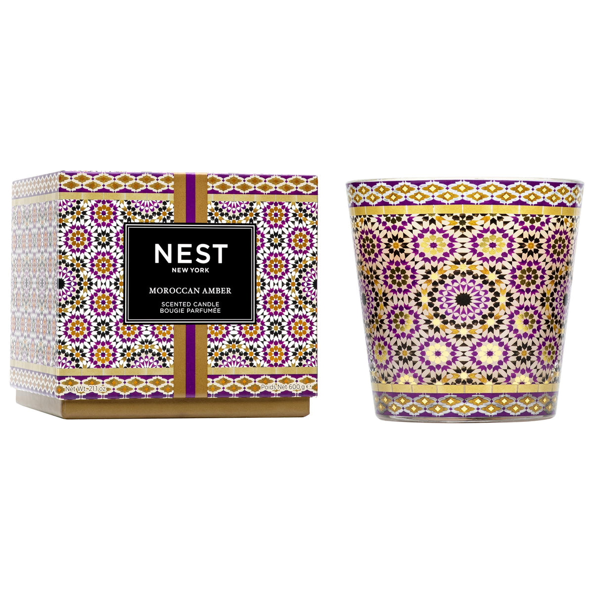 NEST Fragrances Moroccan Amber Specialty 3-Wick Candle