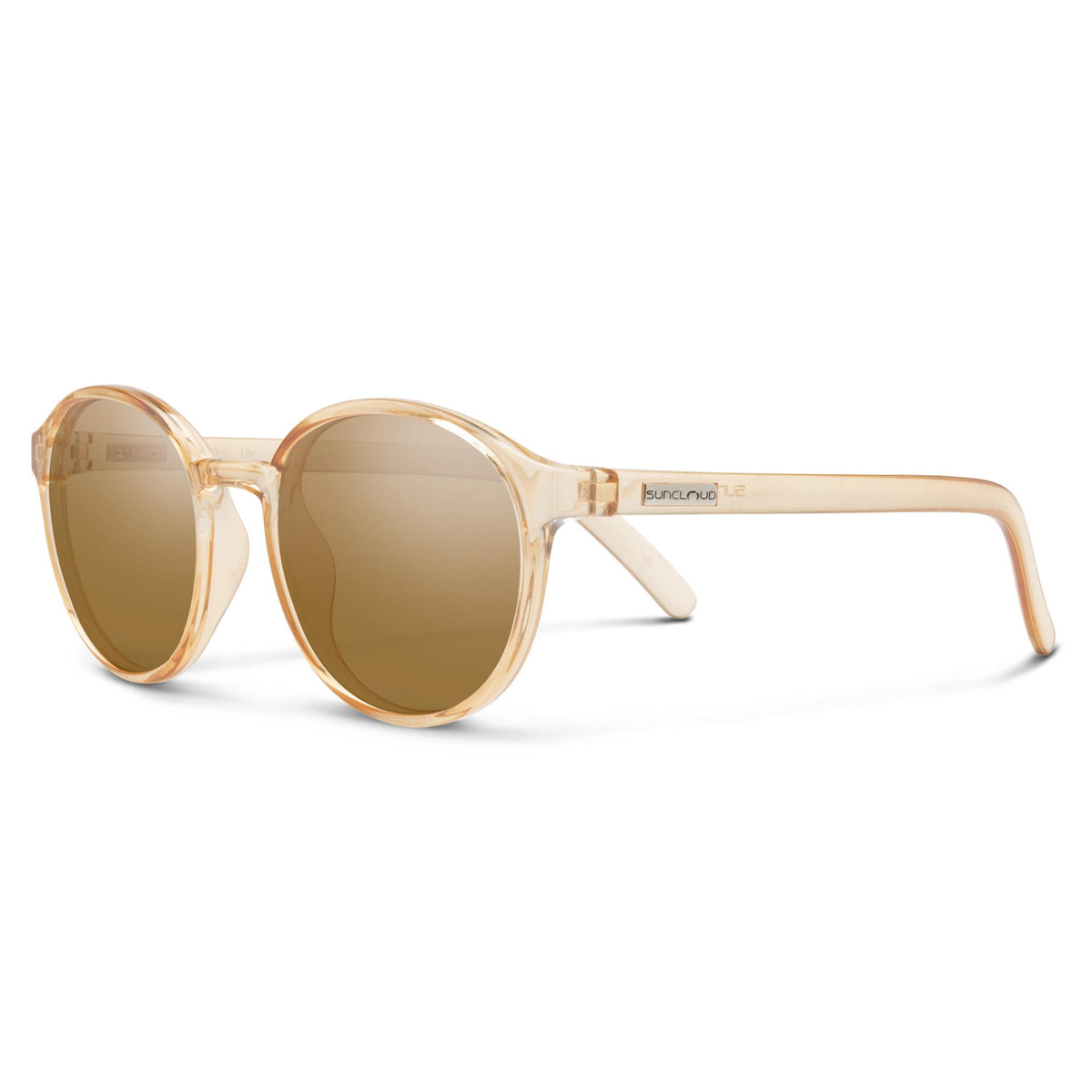 Smith Suncloud Low Key Polarized Sunglasses - Crystal Peach/Brown