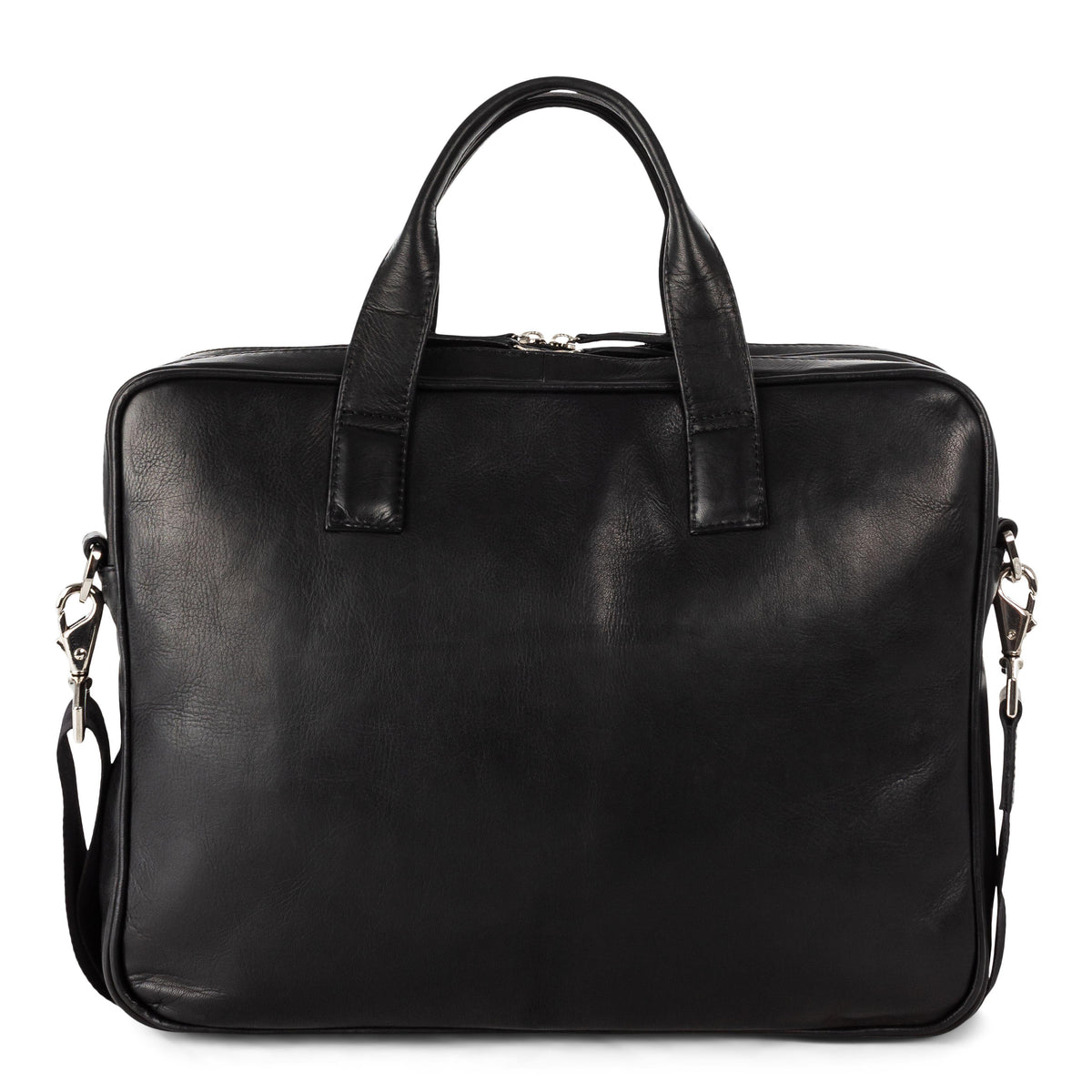 Bugatti Colombian Leather Executive Briefcase-Black