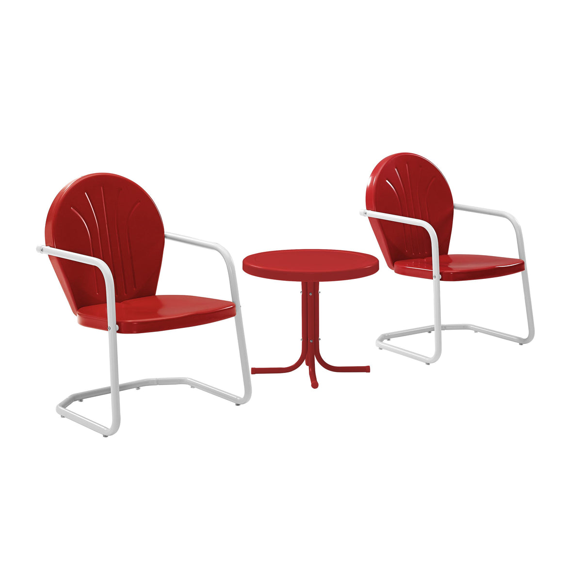 Crosley Outdoor Griffith 3Pc Retro Outdoor Chair Set