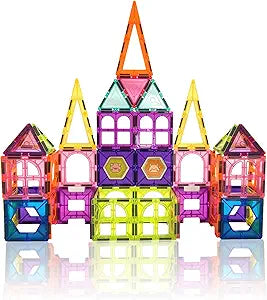 Contixo ST4 Kids Magnet Toys Magnetic Tiles 112 PCS 3D Buliding Blocks