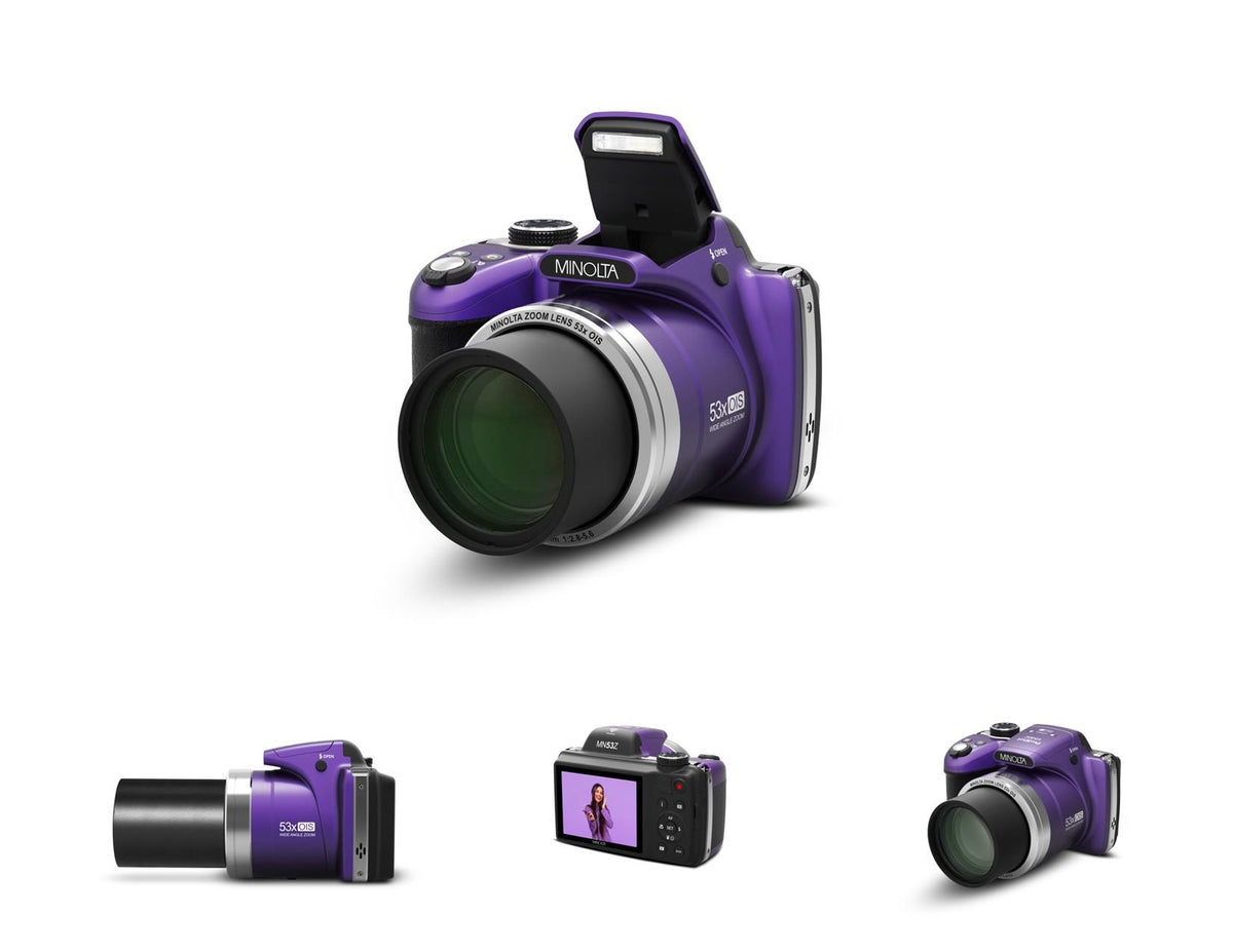 Minolta 16MP/FHD 53x Optical Zoom Bridge Camera