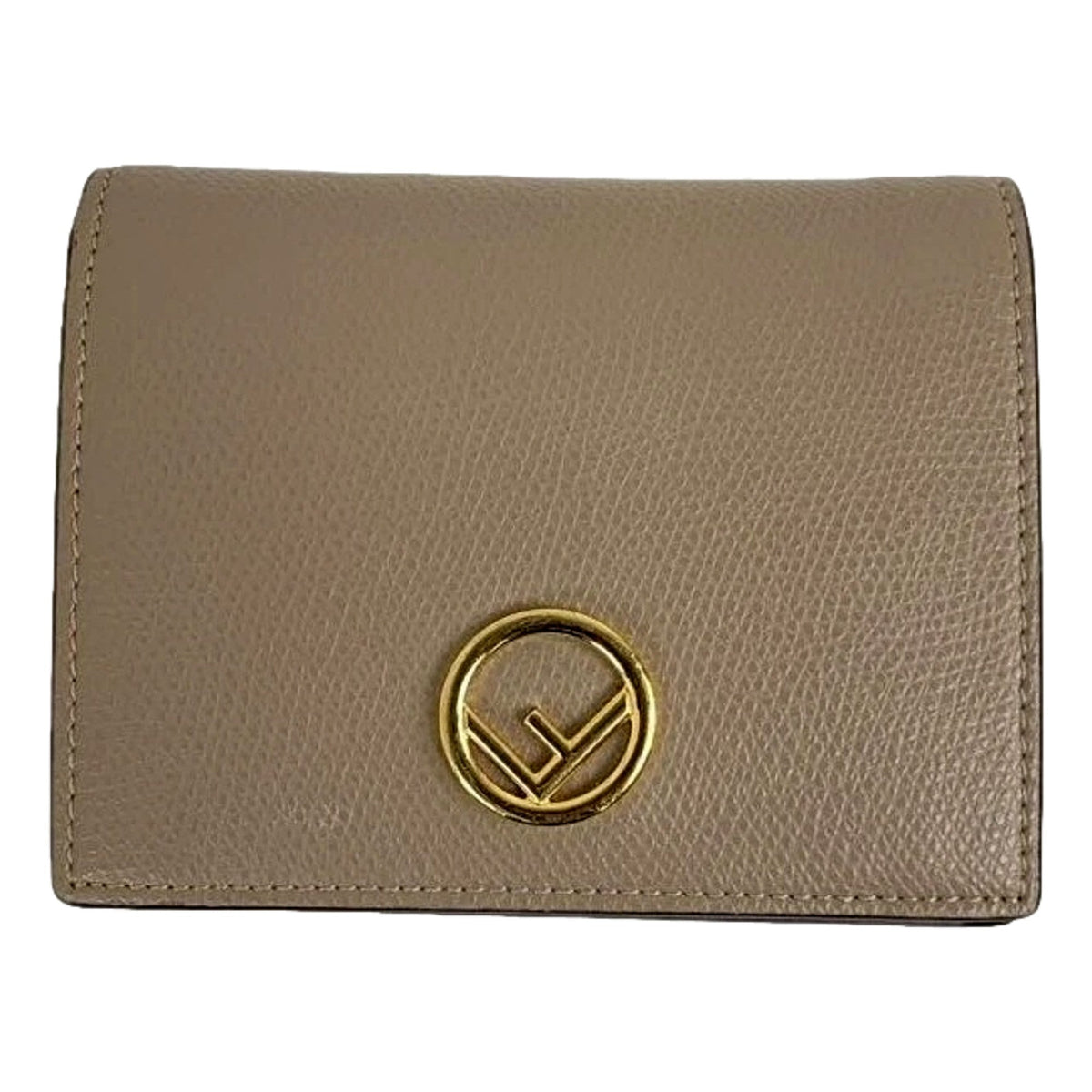 Fendi F is Fendi Tortora Gray Leather Bifold Wallet