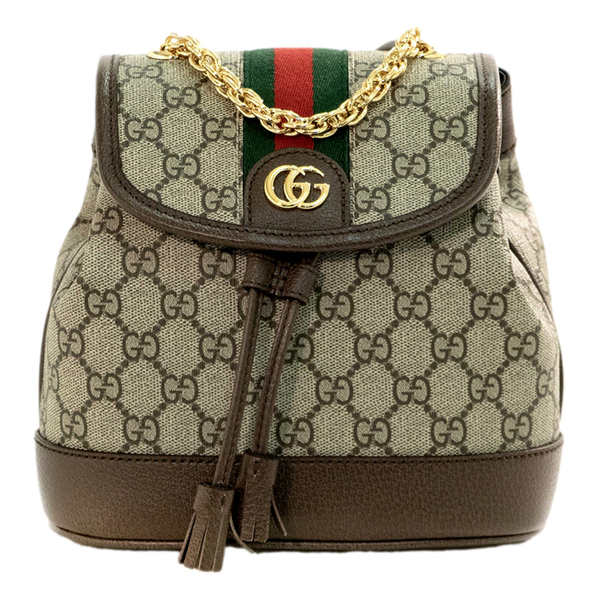 Gucci Ophidia GG Supreme Mini Leather Canvas Backpack