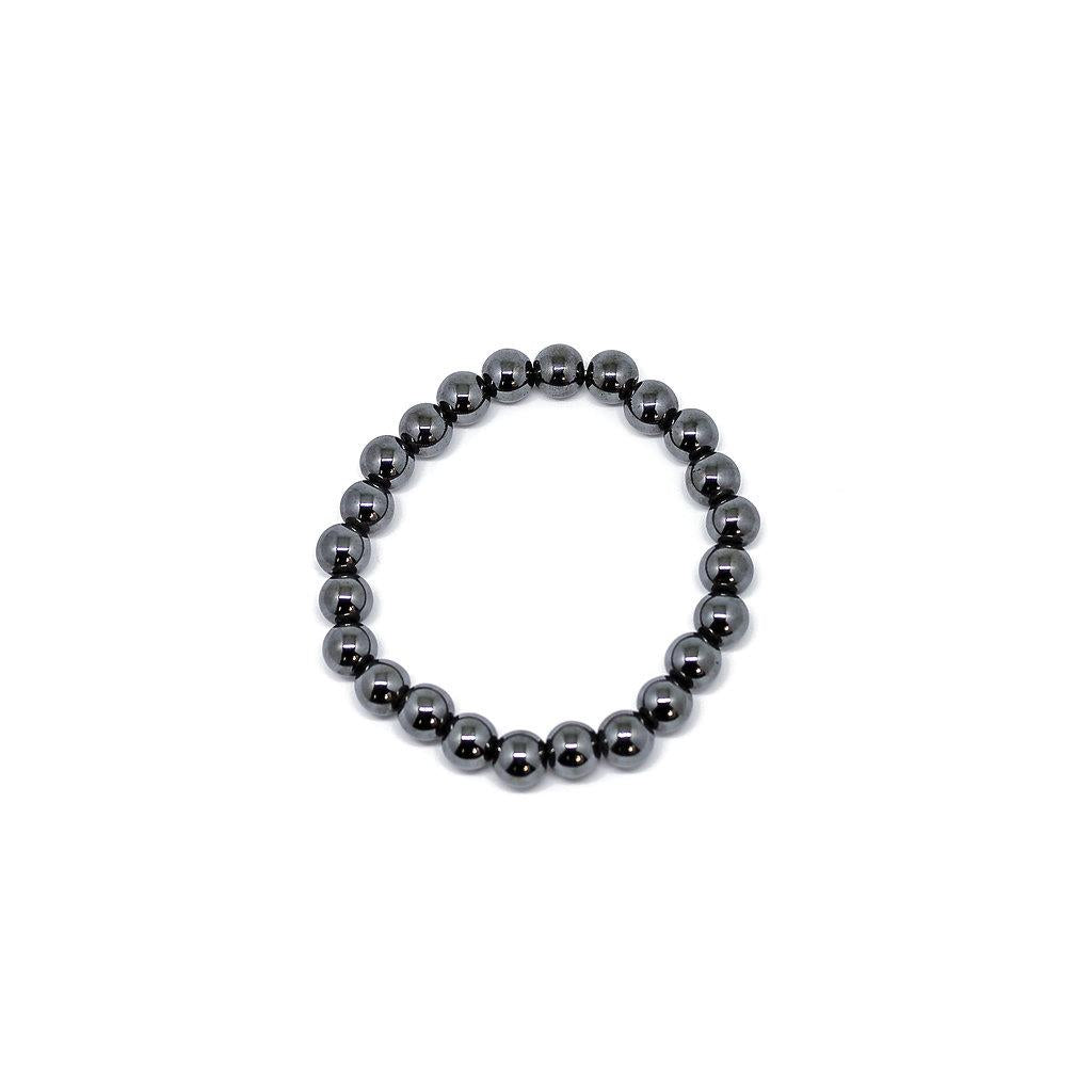 Completely Bella Hematite Stretch Beaded Bracelet