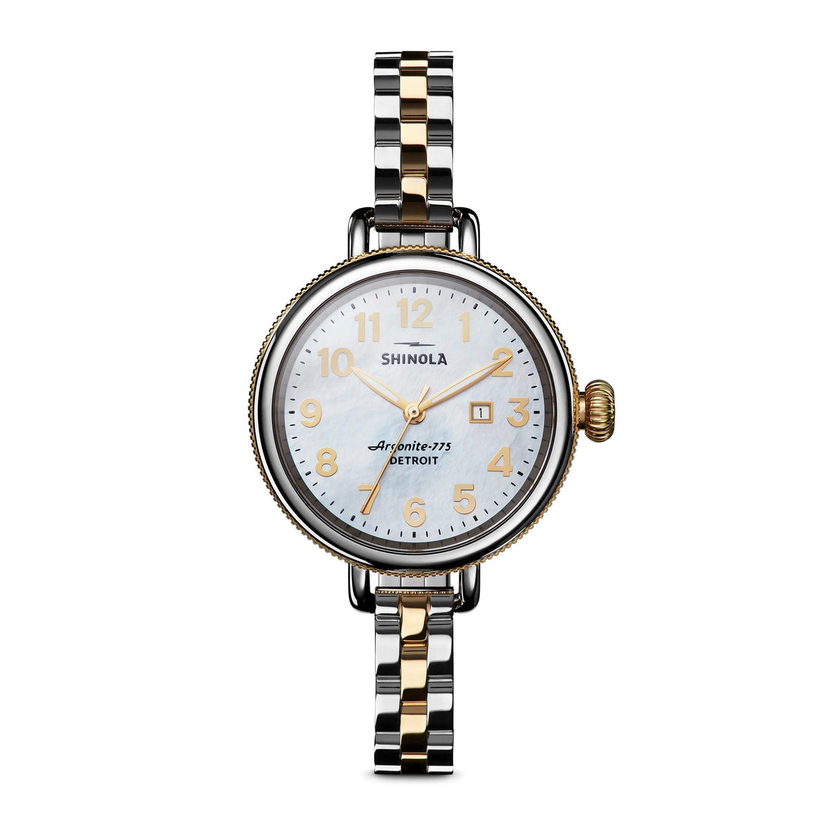 Shinola Ladies' Birdy Two-Tone Stainless Steel Bracelet Watch Mother-of-Pearl Dial
