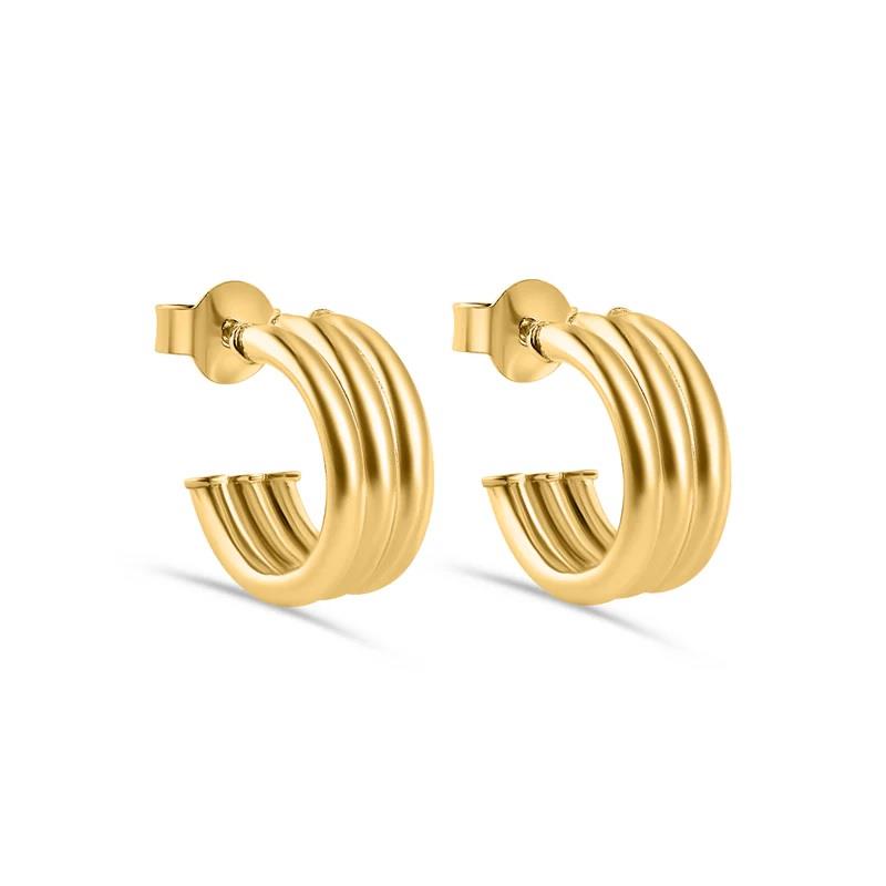 Infinity Luxe Jewelry Collection Triple Semi Hoop Earrings