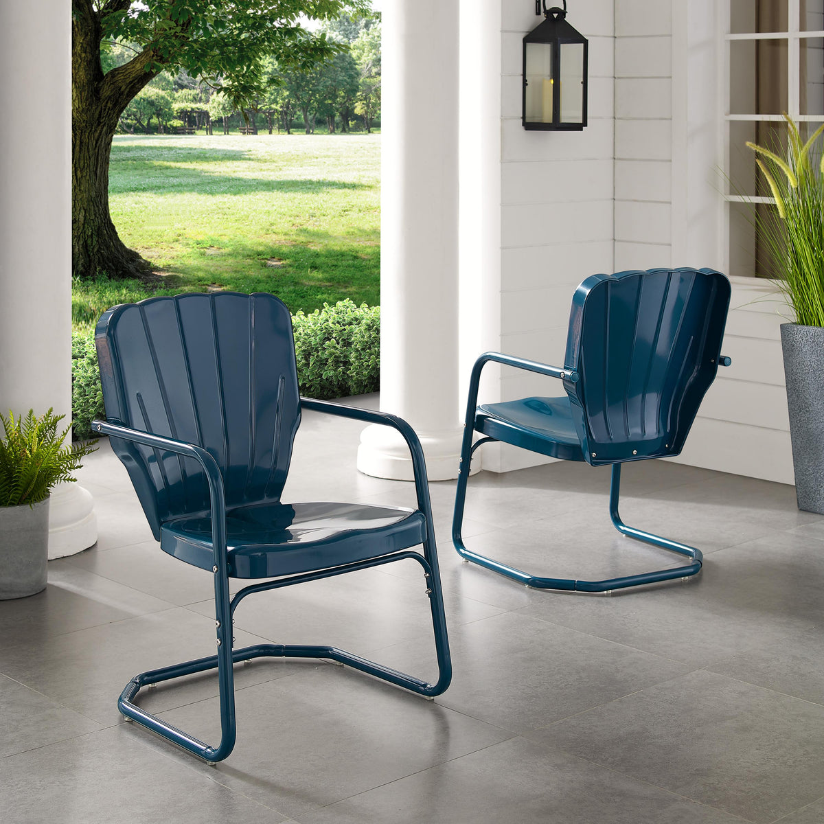 Crosley Outdoor Ridgeland 2Pc Retro Outdoor Chair Set