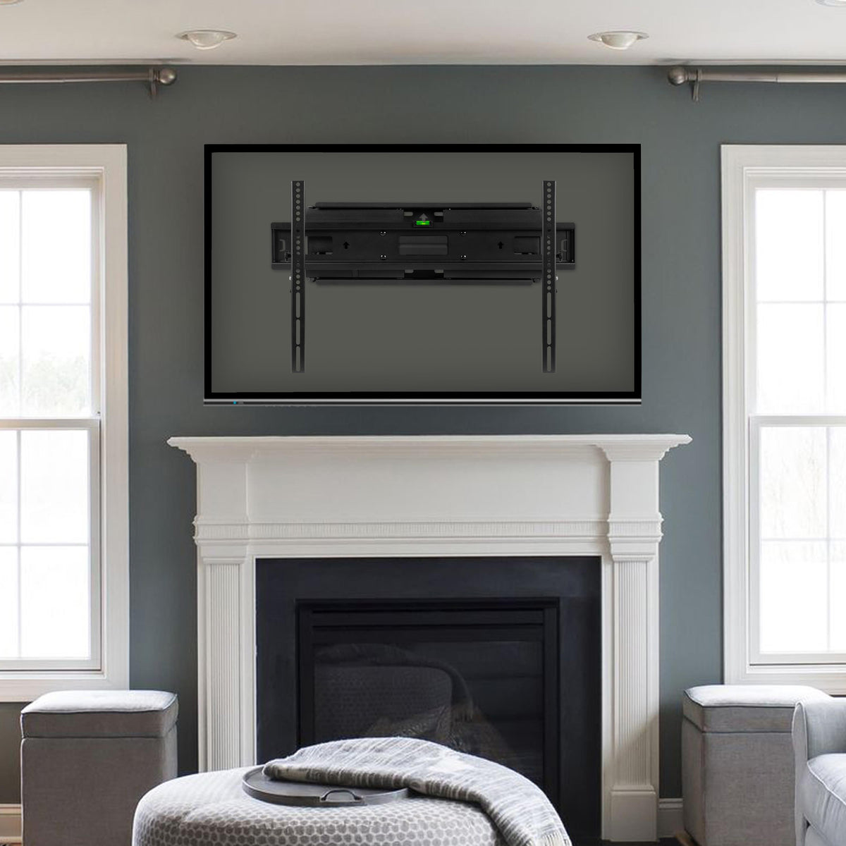 Flash Furniture 40"-84" Full Motion Adjustable TV Wall Mount-Weight Capacity Up to 100lbs.
