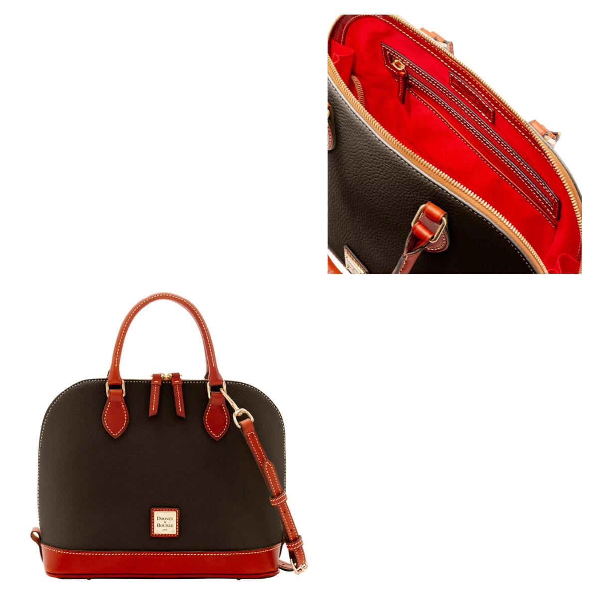 Dooney & Bourke Pebble Grain Zip Zip Satchel