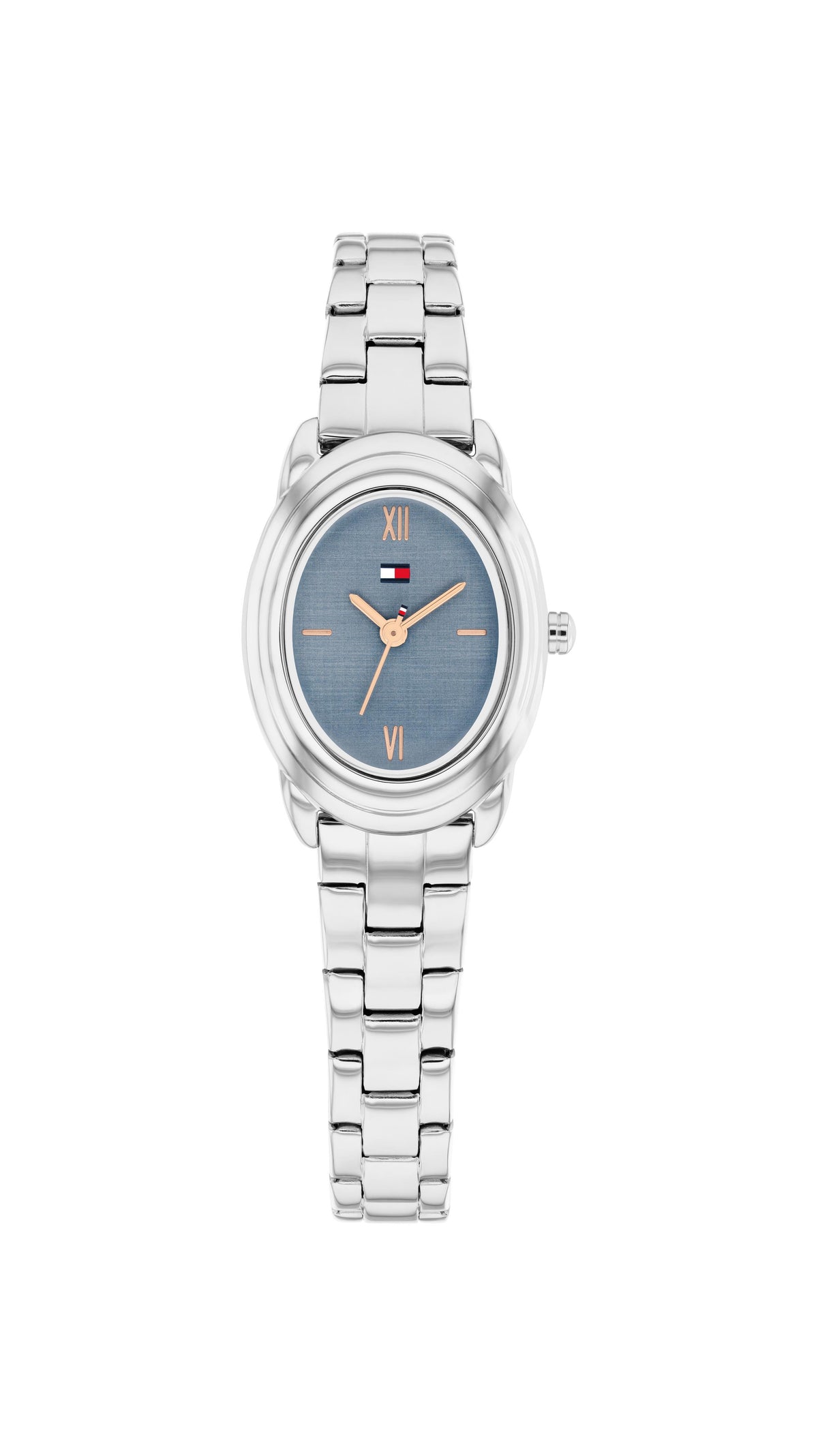 Tommy Hilfiger Ladies. Stainless Steel Case & Bracelet. Blue Dial
