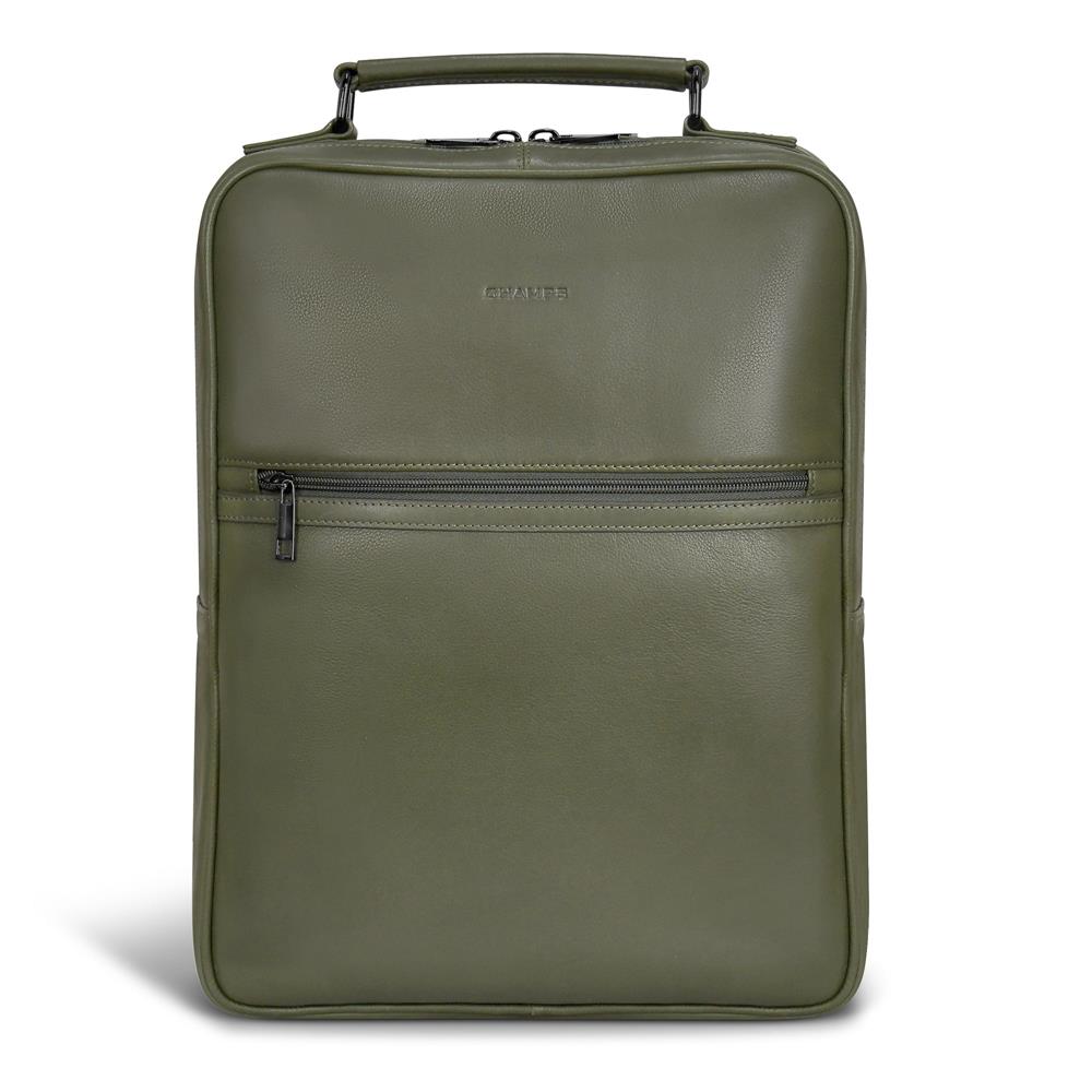 Champs Luggage Onyx Leather Compact Backpack Size 14.5"x11"