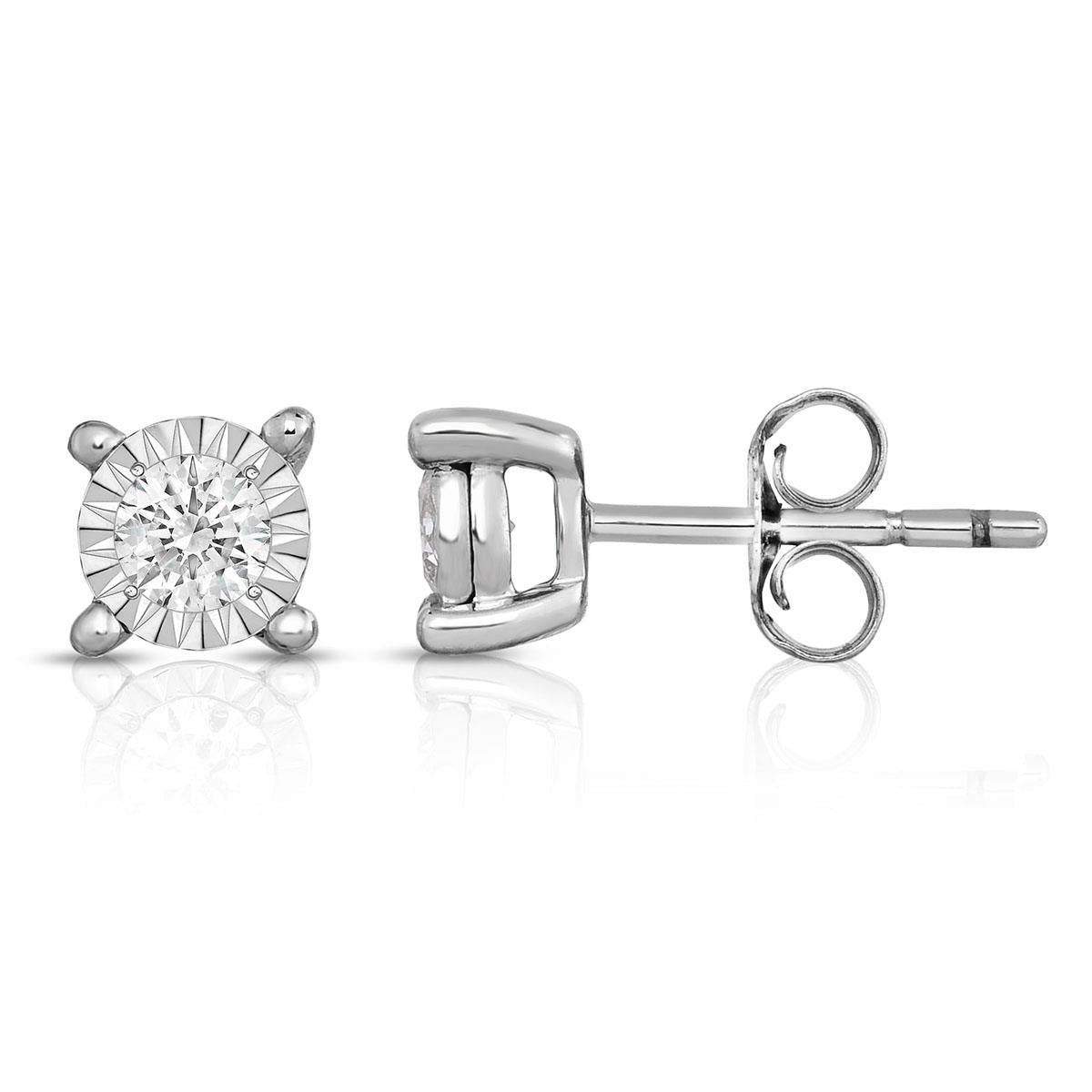 Jilco Inc Diamond Solitaire Earrings