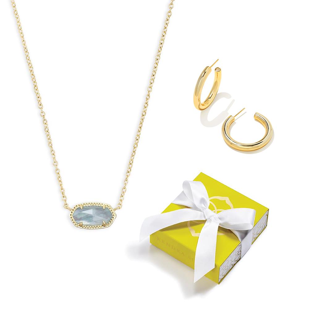 Kendra Scott Elisa Necklace and Colette Earrings Set