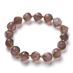 DKD Grey Beaded Stretch Bracelet