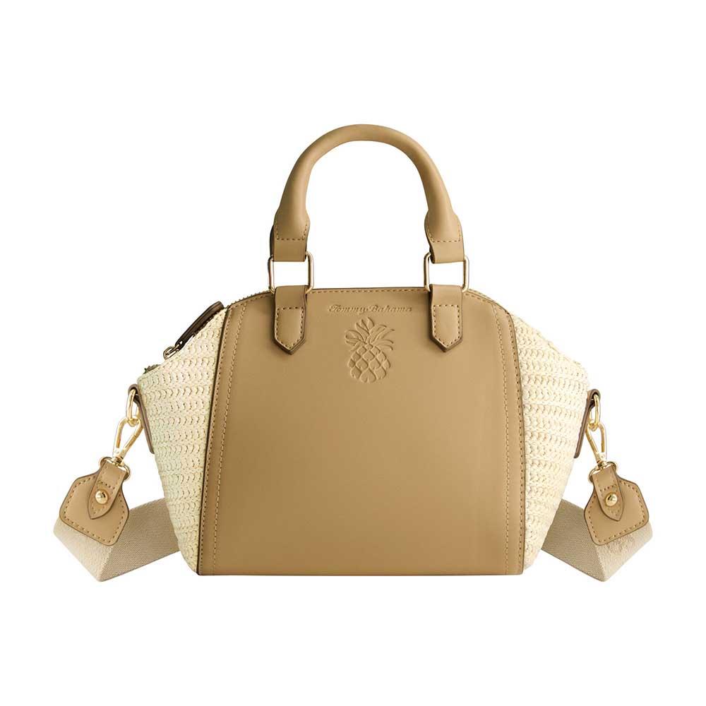 Tommy Bahama Handbags Satchel with Straw Accents Size Mini