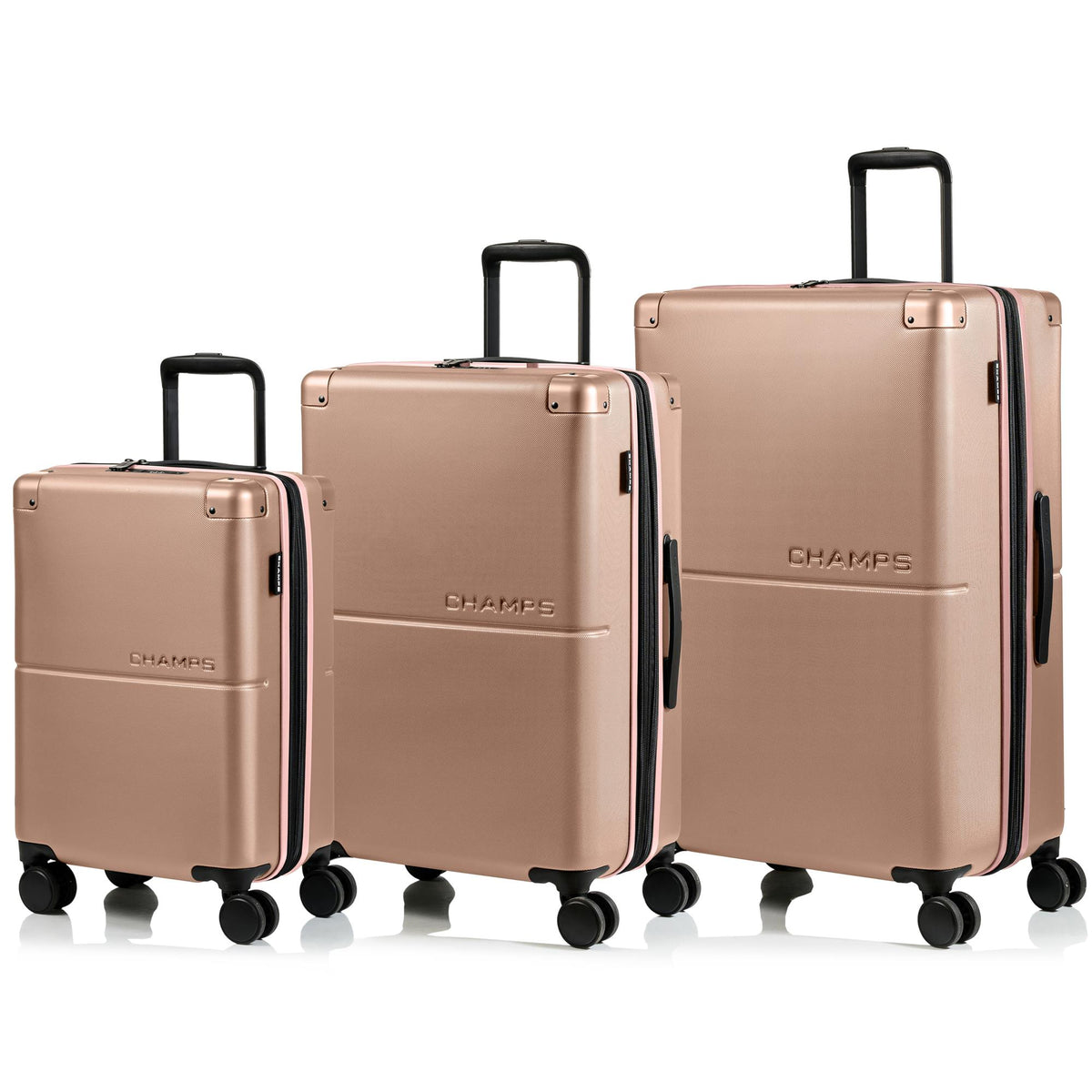 Champs Luggage Earth Hardside Luggage set Size 3 Pieces