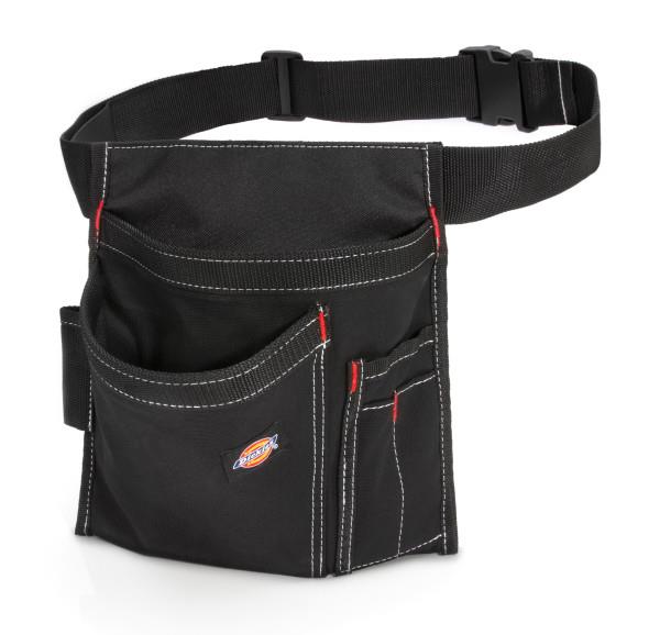 JS Products Dickie's 5 Pocket Single Side Tool Pouch: Black