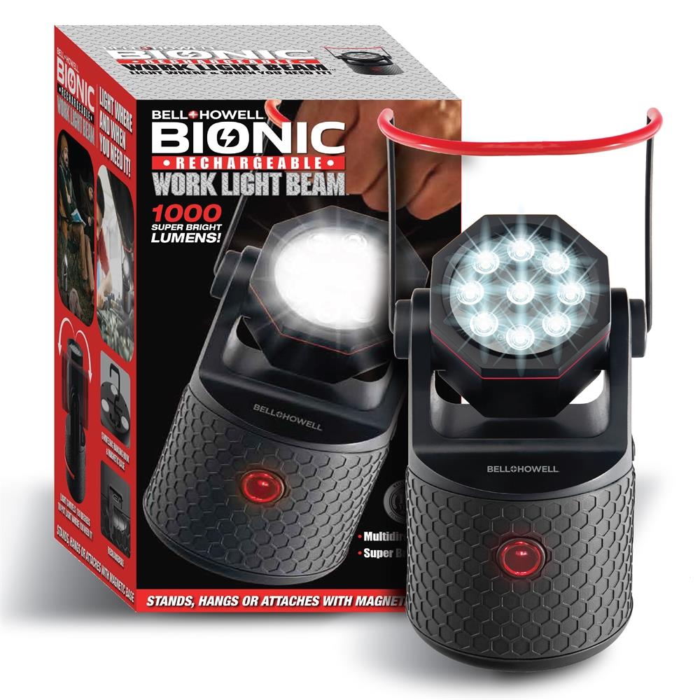 Bell + Howell Bionic Rechargeable Work Light Beam Size 2 Pack