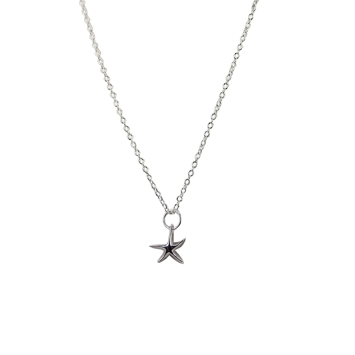 Completely Bella Silver 3 Dimensional Petite Star Fish Pendant Necklace
