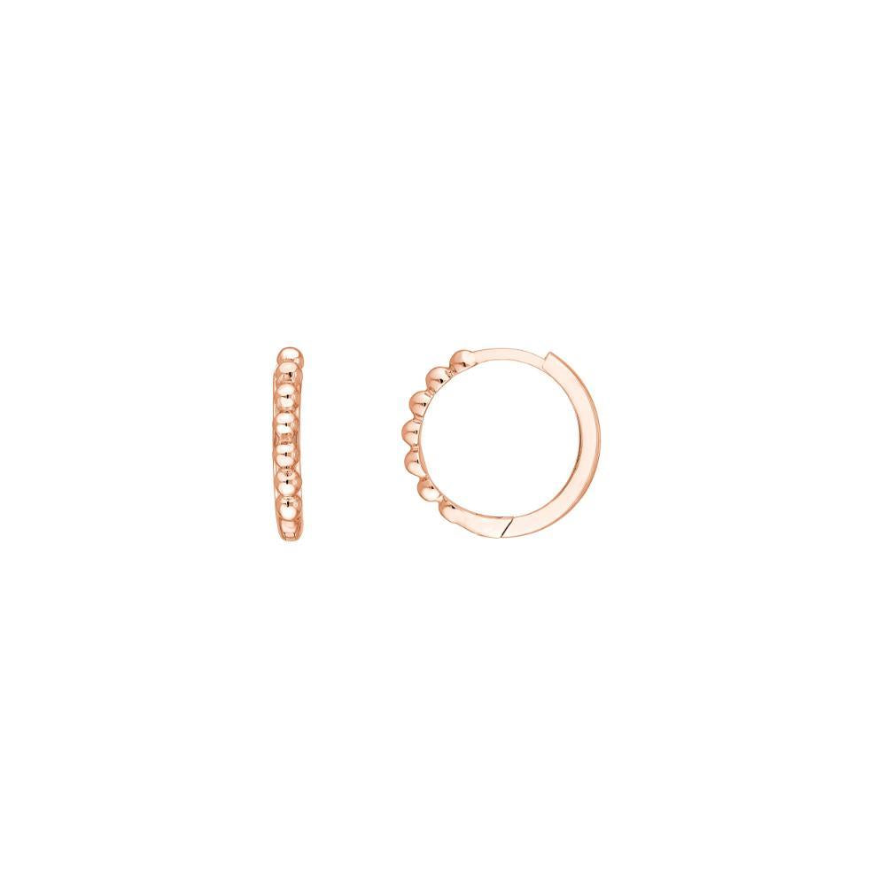 HAWLEY ST Beaded Huggie Hoop Earrings