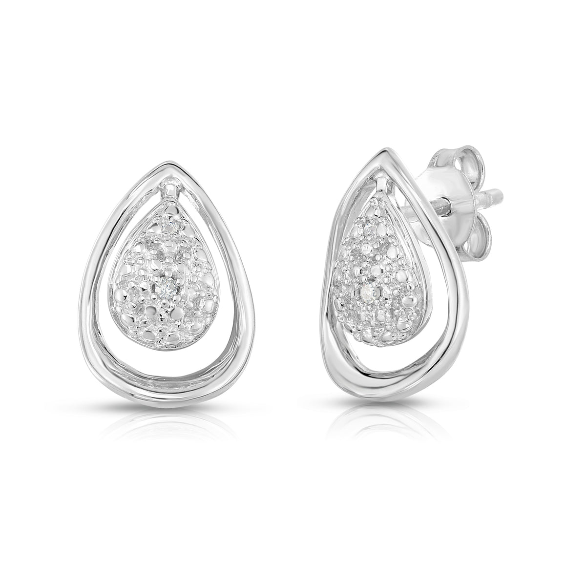 Jilco Inc Diamond Tear Drop Earrings