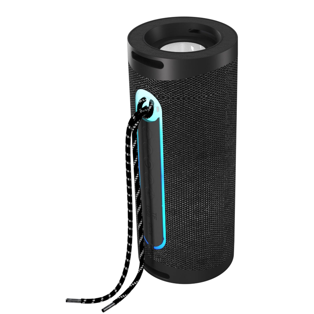 Supersonic Portable Bluetooth Speaker w/ Flashlight Black