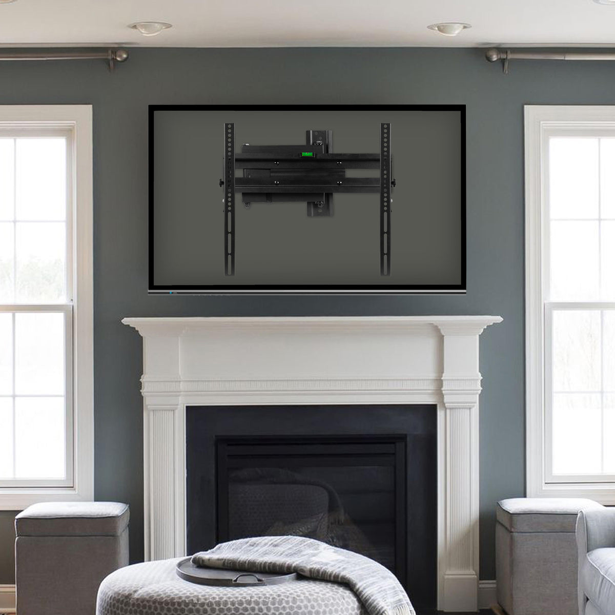 Flash Furniture 32"-55" Full Motion Adjustable TV Wall Mount-Weight Capacity Up to 55lbs.