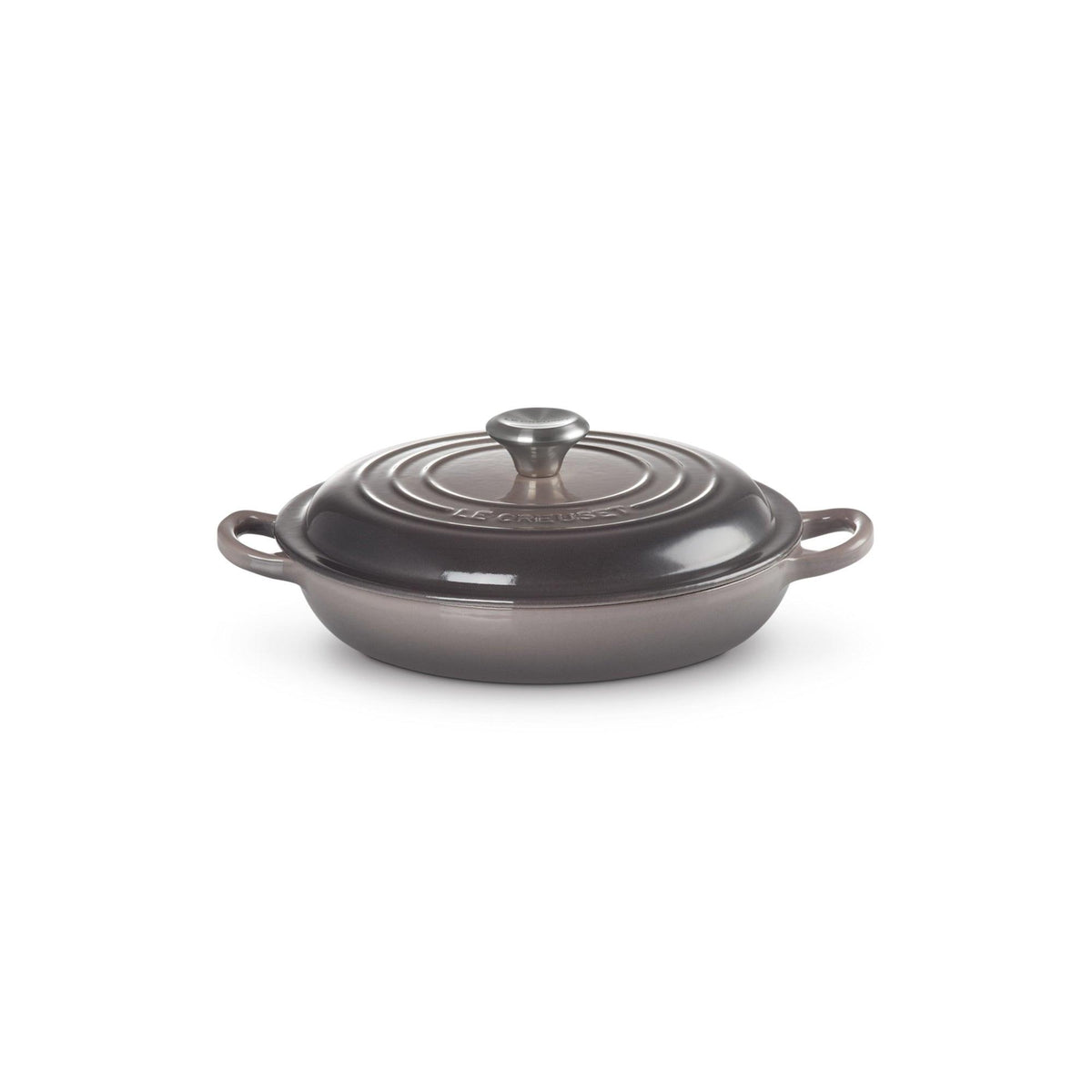 Le Creuset 1.5qt Signature Cast Iron Braiser Oyster