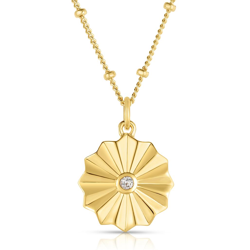 Jilco Inc White Topaz Vermeil Necklace
