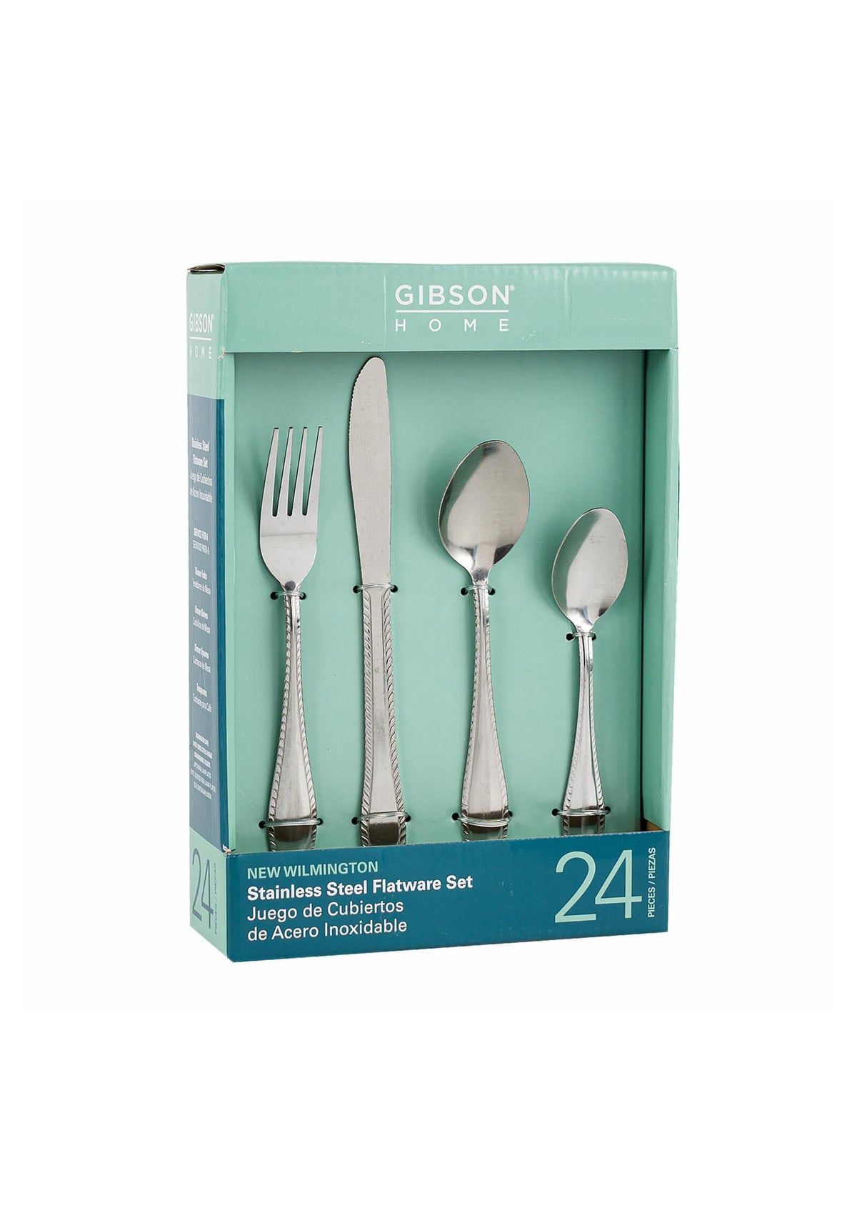 Bella Home Gibson Wilmington 24 Pc. Stainless Flatware Set