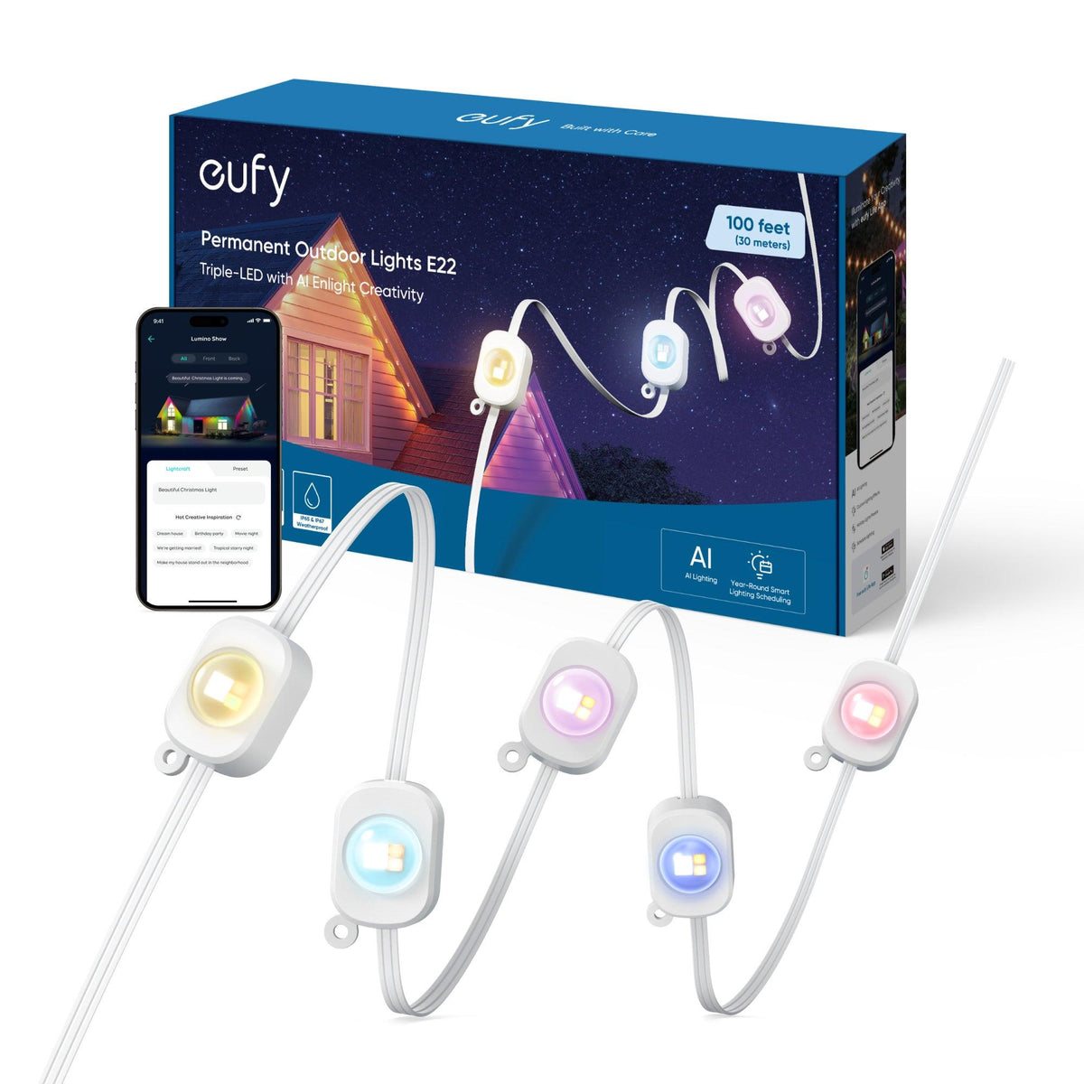 Eufy 100FT Permanent Outdoor Lights E22