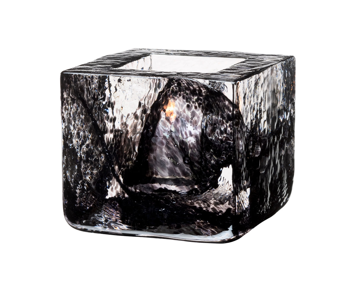 Kosta Boda Brick Votive Black