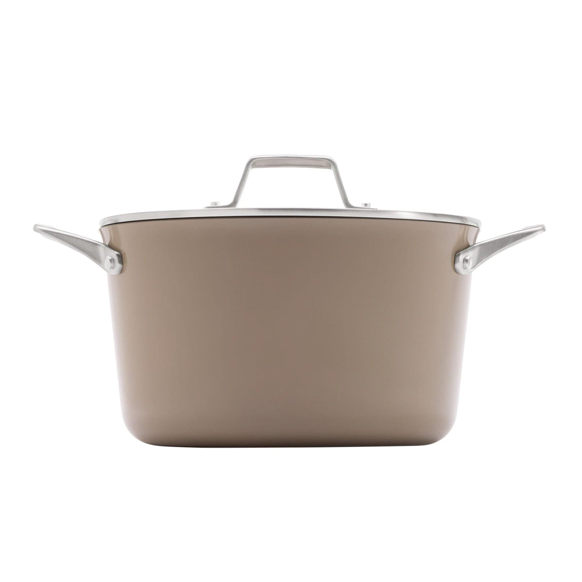 Calphalon Premier Ceramic Nonstick 7qt Dutch Oven w/ Lid Mushroom Gray